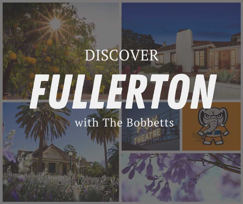 Collage of Fullerton Sites + Landmarks